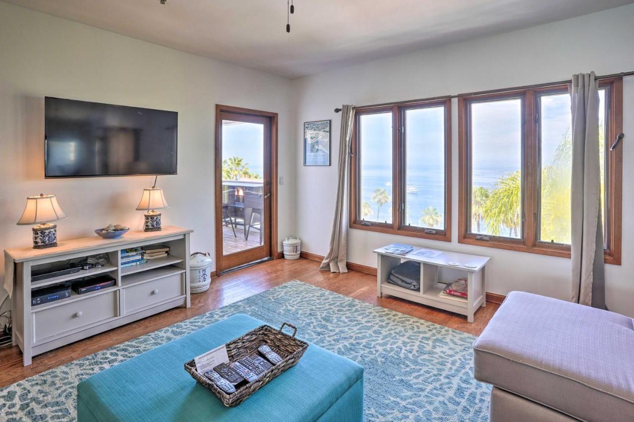 Quiet Avalon Getaway Villa With Ocean View And Balcony ภายนอก รูปภาพ